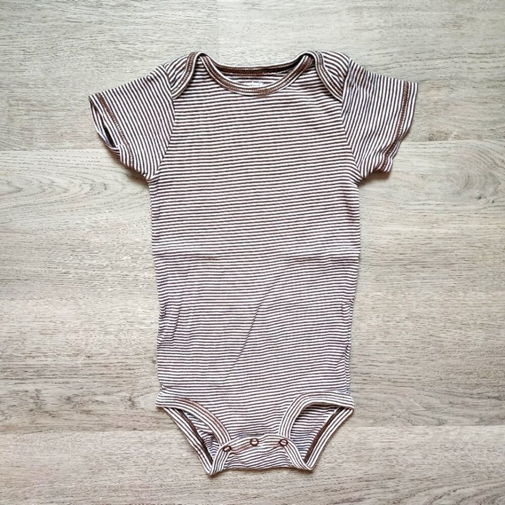 Carter's Boy's Infant Short Sleeve Striped Button Closure Bodysuit 18 Months 18M